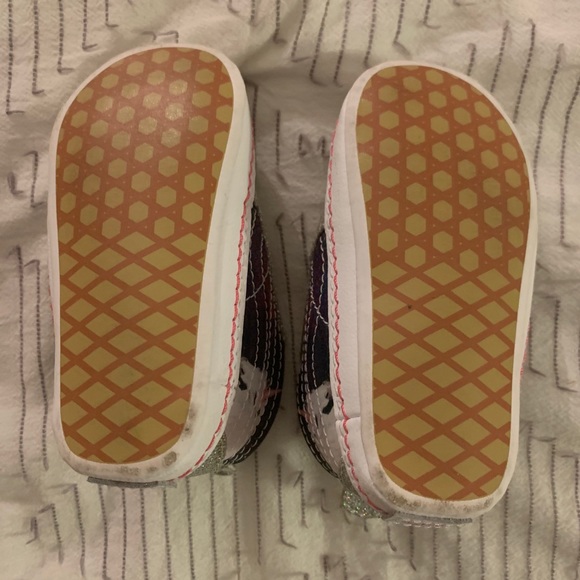 almost new baby/toddler girl vans -unicorn sparkle - Picture 4 of 5